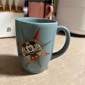 Disney Vintage World Tour Blue Mug with Mickey Design 1990’s